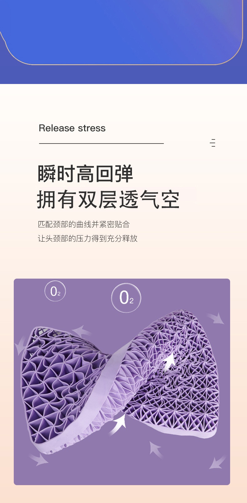 商品[国内直发] GLENVINTEN|格岚云顿日本黑科技TPE科技动态无压枕头果胶枕成人透气可拆洗送礼盒枕套,价格¥261,第12张图片详细描述