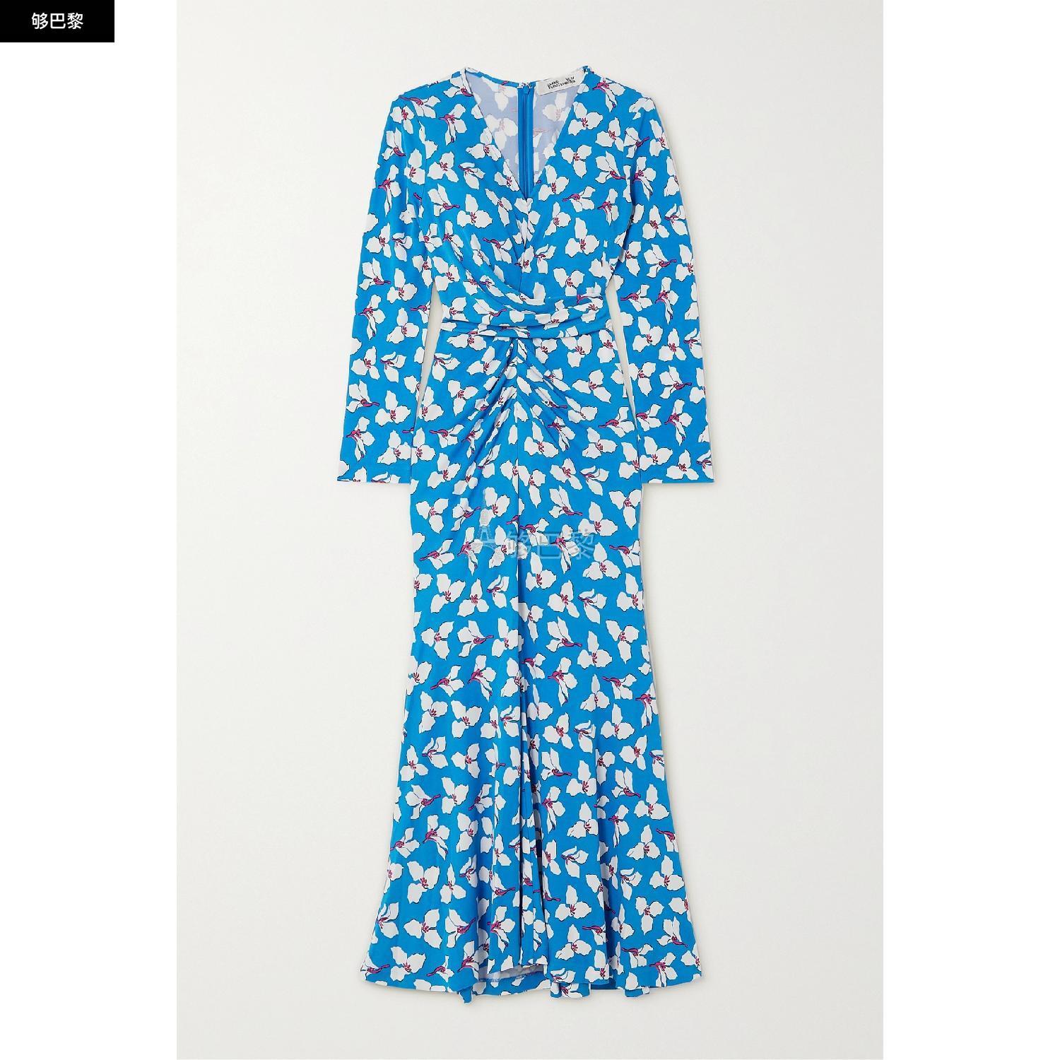 商品Diane von Furstenberg|包邮包税【预售7天发货】 DIANE VON FURSTENBERG 23秋冬 女士 连衣裙 Timmy 缩褶花卉印花弹力平纹布中长连衣裙 1647597303930870 DVFDL1R006GFMSB ,价格¥4808,第4张图片详细描述