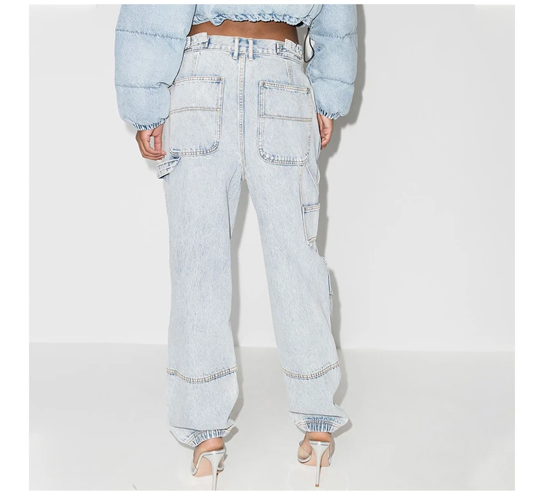 商品Alexander Wang|ALEXANDER WANG 蓝色女士牛仔裤 4DC4214012-270,价格¥2448,第8张图片详细描述