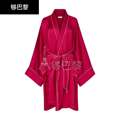 商品Nina Ricci|【特惠8.7折】【预售】 女士 睡袍 缎面和服  RICPH6YCPIN,价格¥6611,第2张图片详细描述