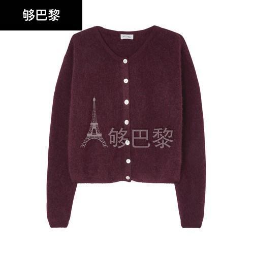 商品American Vintage|【特惠9.0折】包邮包税【预售7天发货】 AMERICAN VINTAGE 23秋冬 女士 针织衫 Vitow 羊毛衫 AMV4G228BR1,价格¥1800,第3张图片详细描述