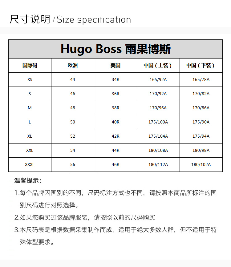 商品Hugo Boss|Hugo Boss 雨果博斯 男士短袖T恤蓝色 TEE-50399333-431,价格¥391,第7张图片详细描述