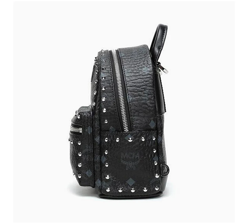 商品[国内直发] MCM|MCM 女黑色双肩包 MMKAAVE05BK,价格¥5707,第7张图片详细描述