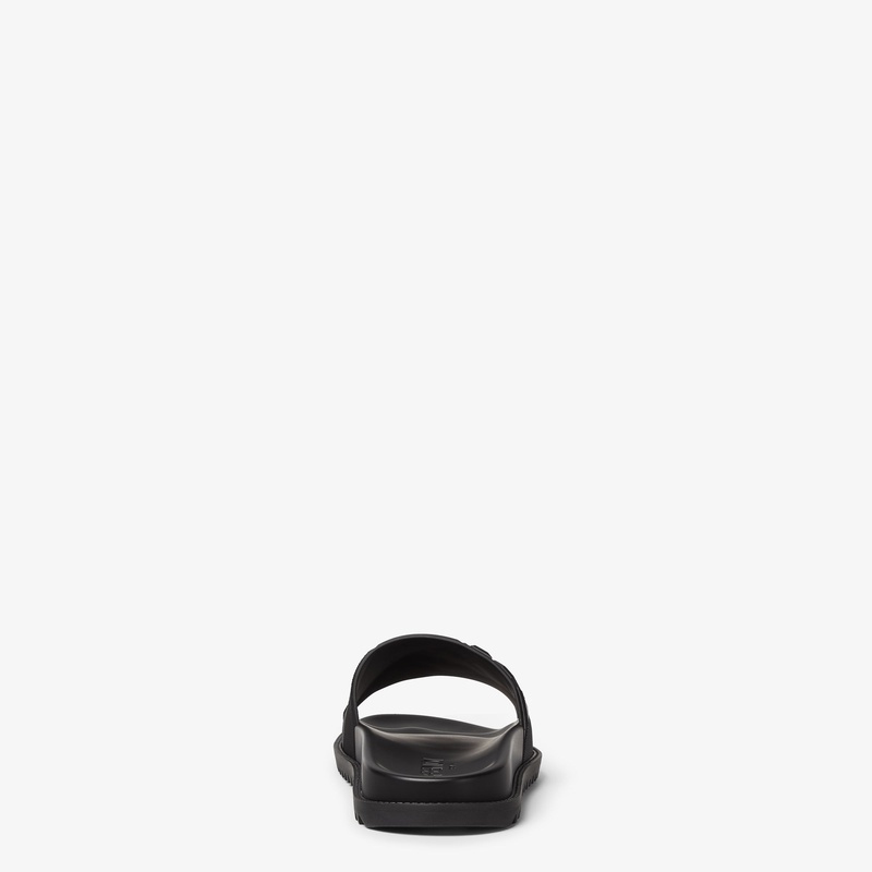 商品Fendi|FENDI/芬迪 男士黑色聚氨酯拖鞋 意码,价格¥3236,第5张图片详细描述
