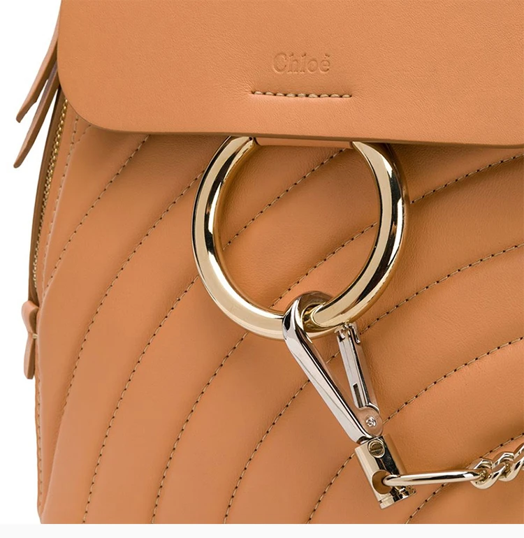 商品[国内直发] Chloé|Chloe' 蔻依 粉色真皮女士双肩包 C18US233-A04-266,价格¥10789,第8张图片详细描述