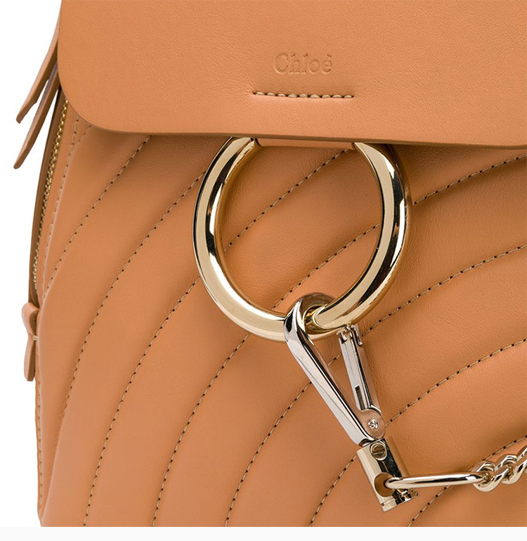 商品[国内直发] Chloé|Chloe' 蔻依 粉色真皮女士双肩包 C18US233-A04-266,价格¥7374,第8张图片详细描述