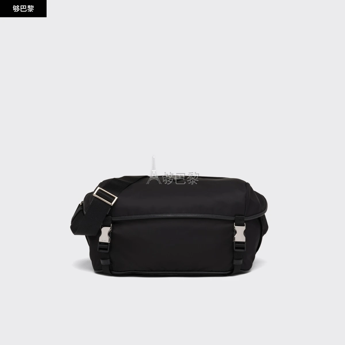 商品Prada|【预售】 普拉达 25春夏 男士 单肩包 Re-Nylon 再生尼龙和Saffiano 皮革单肩包 2VH991_2DMG_F0002_V_OOO ,价格¥15400,第4张图片详细描述