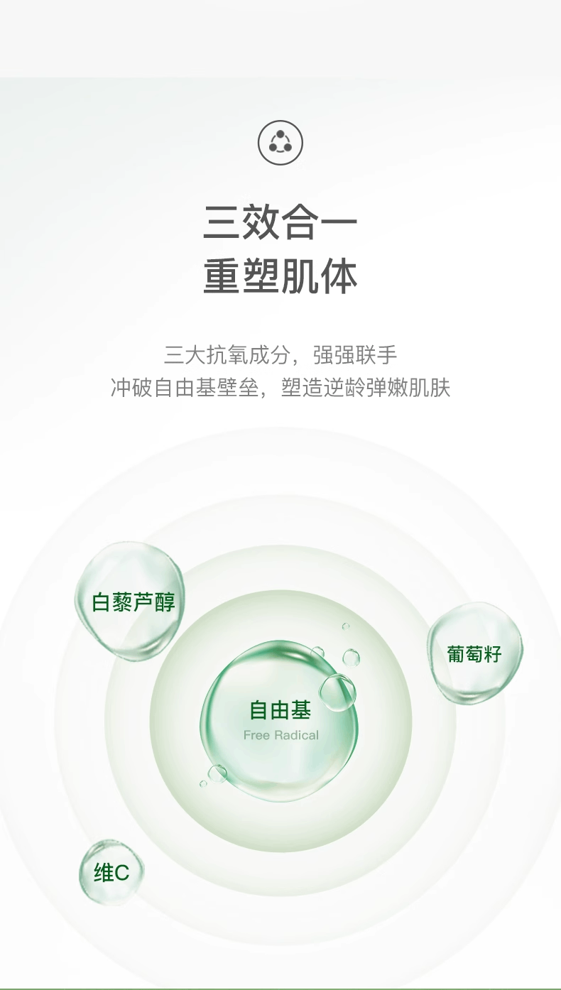 商品[国内直发] Healthy Care|澳洲Healthy Care hc白藜芦醇胶囊葡萄籽紧致亮肤嫩抗初老180粒,价格¥224,第4张图片详细描述