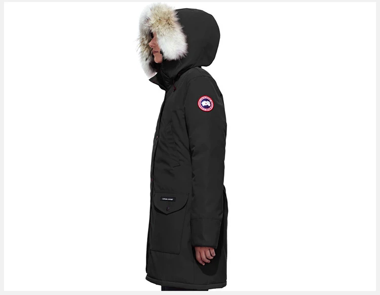 商品[国内直发] Canada Goose|Canada Goose 加拿大鹅 女士黑色鸭绒大衣 6660L-BLACK,价格¥8347,第5张图片详细描述