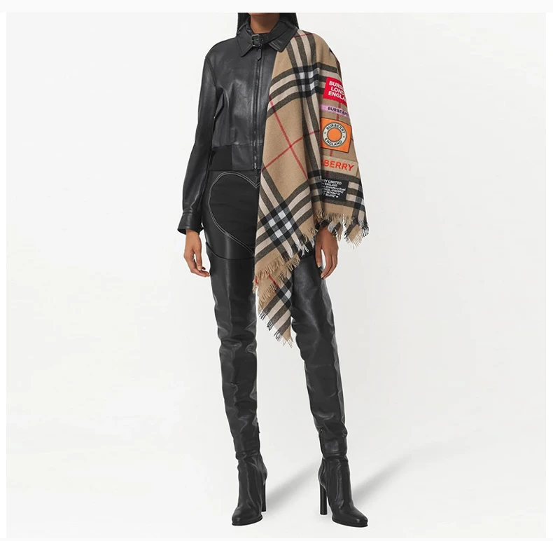 商品Burberry|BURBERRY 棕色男士围巾 8039430,价格¥3274,第6张图片详细描述