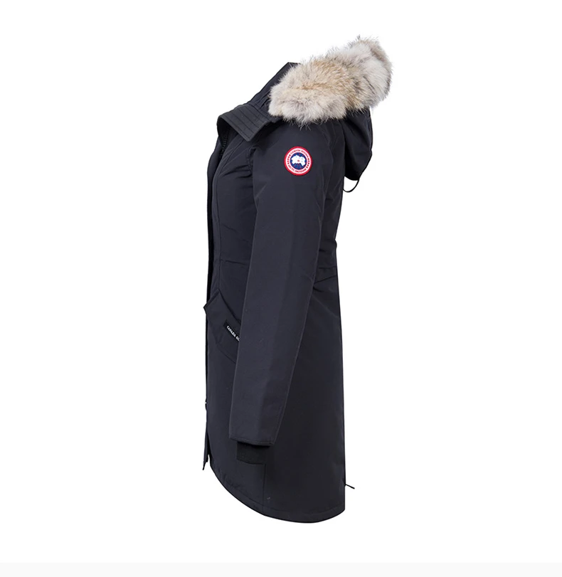 商品[国内直发] Canada Goose|Canada Goose 加拿大鹅 女士郊狼毛领深蓝色羽绒服 2580L-NAVY,价格¥7011,第6张图片详细描述