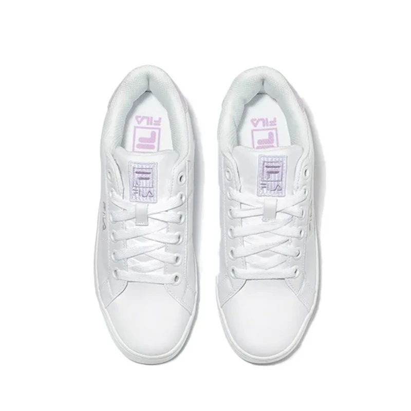 商品Fila|【享贝家】ZY- FILA斐乐 Court Deluxe 韩版低帮板鞋  男女同款 白紫  1TM00651D-151,价格¥161,第4张图片详细描述
