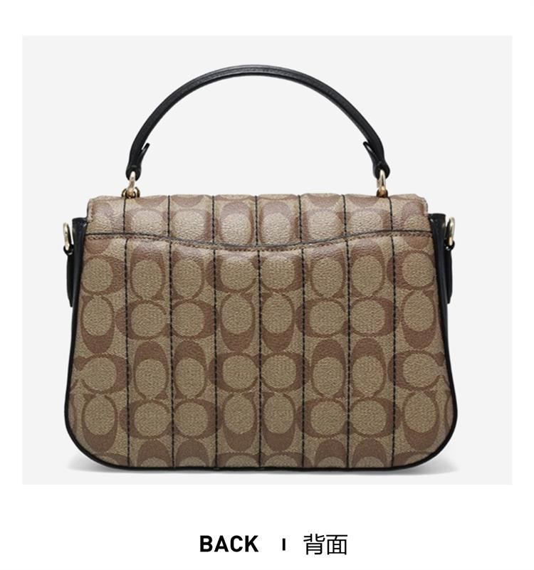 商品[国内直发] Coach|COACH 女士PVC配皮单肩斜挎包 C5645IMCBI,价格¥2185,第5张图片详细描述