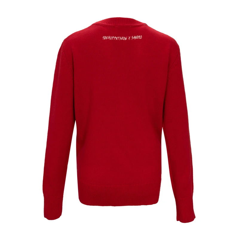 商品Sandro|SANDRO 女士红色针织毛衣 R130141P-RED,价格¥397,第5张图片详细描述
