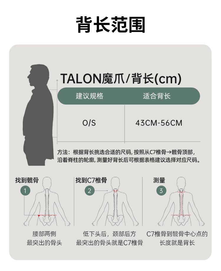 商品Osprey|Talon 魔爪22L登山旅行双肩包男款小鹰户外徒步多功能环保背包25年新品（香港仓发货）,价格¥1181,第10张图片详细描述