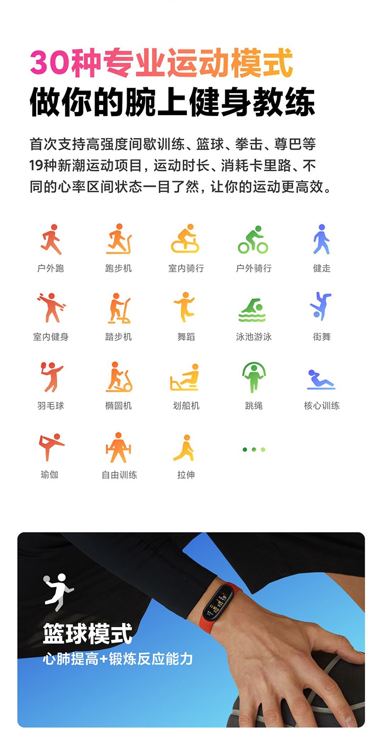 商品[国内直发] XIAOMI|小米手环6,价格¥225,第17张图片详细描述