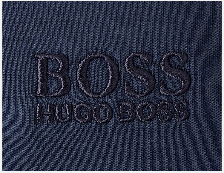 商品Hugo Boss|Hugo Boss 雨果博斯 男士纯棉时尚休闲翻领长袖POLO衫 PIROL-0510-410,价格¥812,第2张图片详细描述