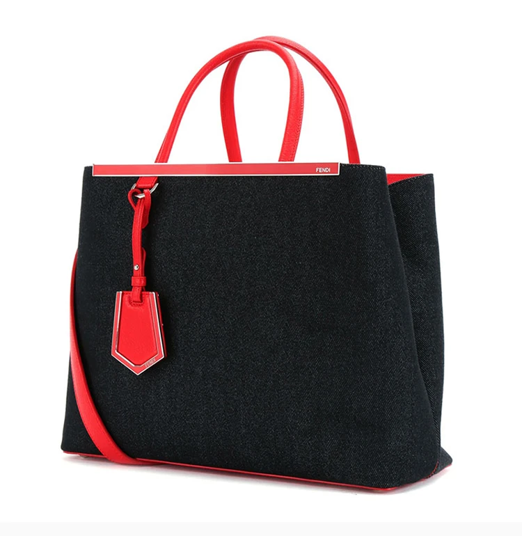 商品[国内直发] Fendi|FENDI 黑色女士斜挎包 8BH250-V9W-F0P0N,价格¥23795,第5张图片详细描述