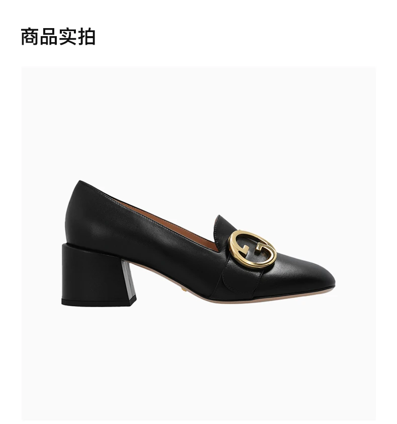 商品[国内直发] Gucci|GUCCI 黑色女士中跟鞋 700053-C9D00-1000,价格¥5559,第4张图片详细描述