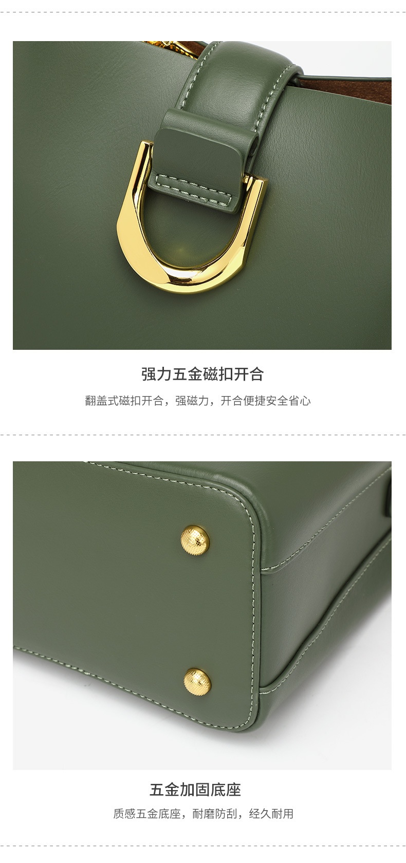 商品[国内直发] GLENVINTEN|格岚云顿水桶包2023新款时尚百搭大容量通勤手提单肩斜挎包,价格¥447,第16张图片详细描述