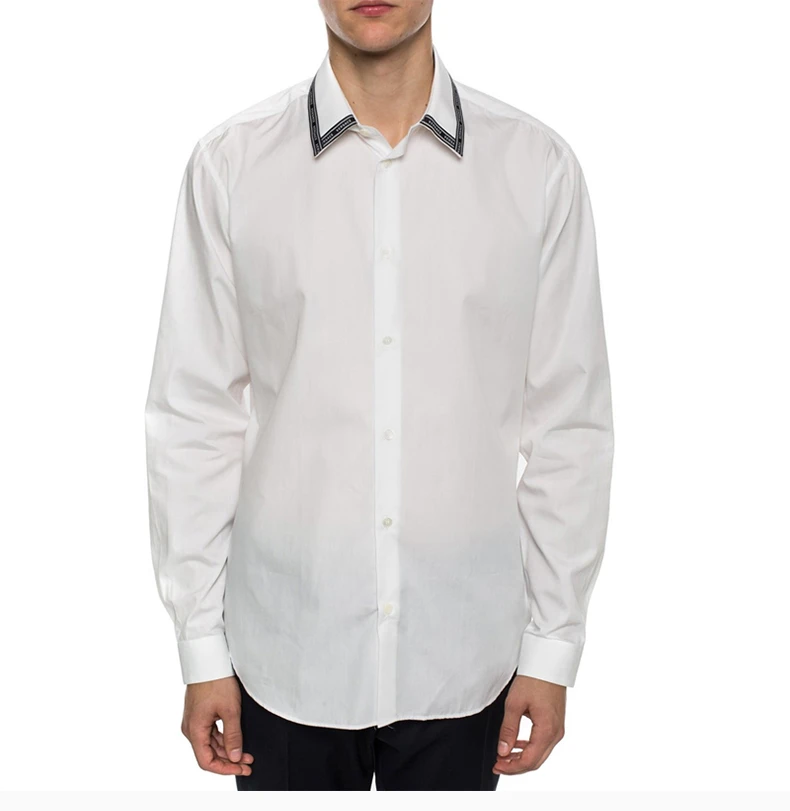 商品Versace|VERSACE 范思哲 白色棉质男士长袖衬衫 A81521-A230231-A001,价格¥1771,第4张图片详细描述
