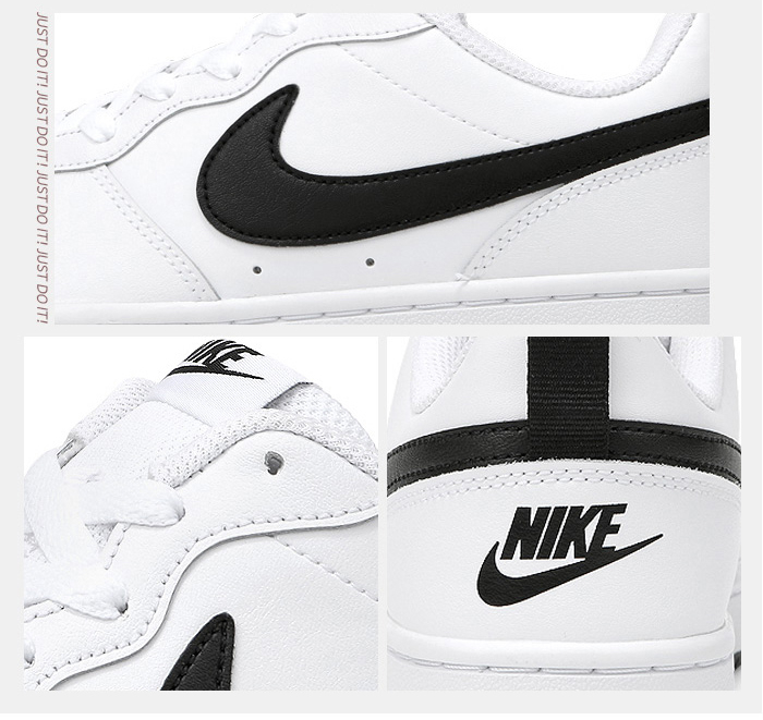商品NIKE|【SAvenue】NIke Court Borough Low 2 低帮滑板鞋 白黑BQ5448104 WH,价格¥364,第7张图片详细描述