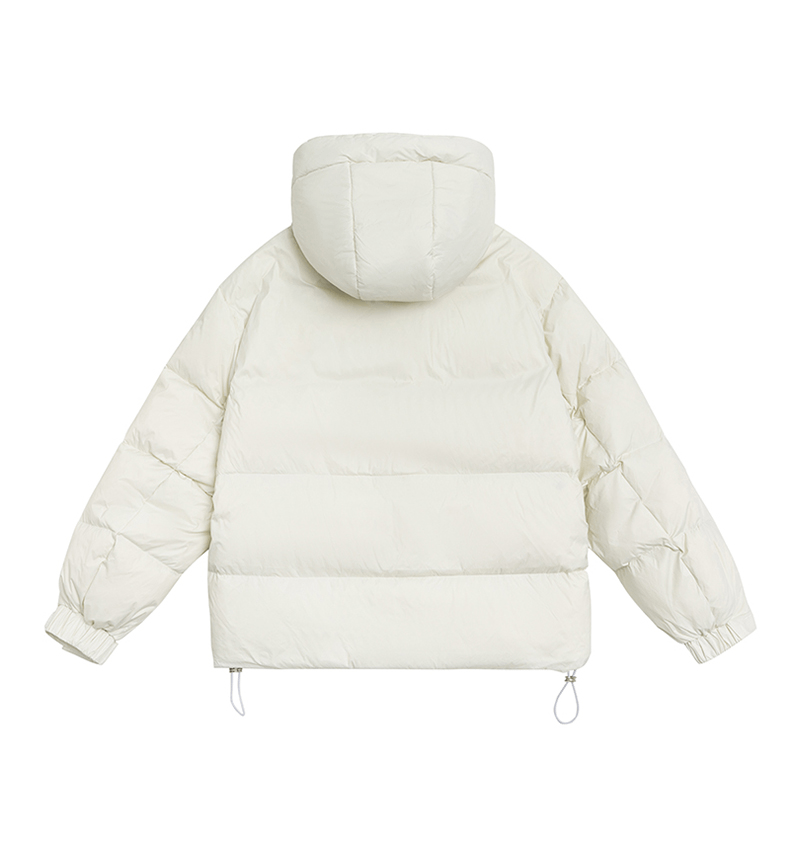 商品[国内直发] ROBINHOOD|罗宾汉爱心短款羽绒服-R128Y7004G-米白色,价格¥444,第3张图片详细描述