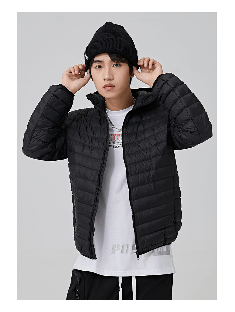 商品[国内直发] ROBINHOOD|罗宾汉休闲时尚羽绒服-6720702-黑色,价格¥162,第8张图片详细描述