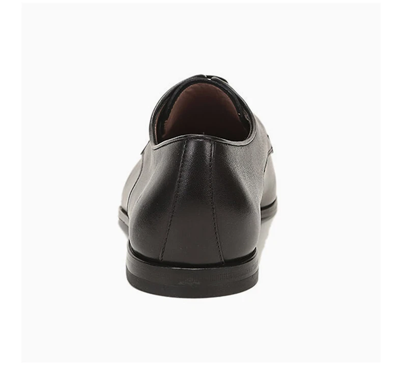 商品Salvatore Ferragamo|SALVATORE FERRAGAMO 男士黑色牛皮德比鞋商务皮鞋 0696261,价格¥2509,第8张图片详细描述