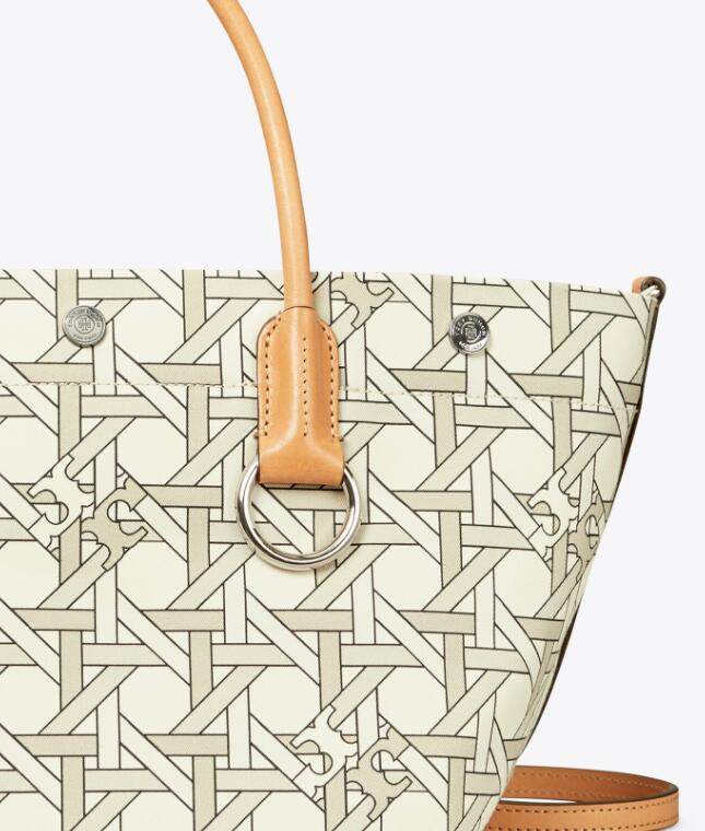 商品Tory Burch|汤丽柏琦小号帆布提篮编织托特包（香港仓发货）,价格¥1951,第8张图片详细描述