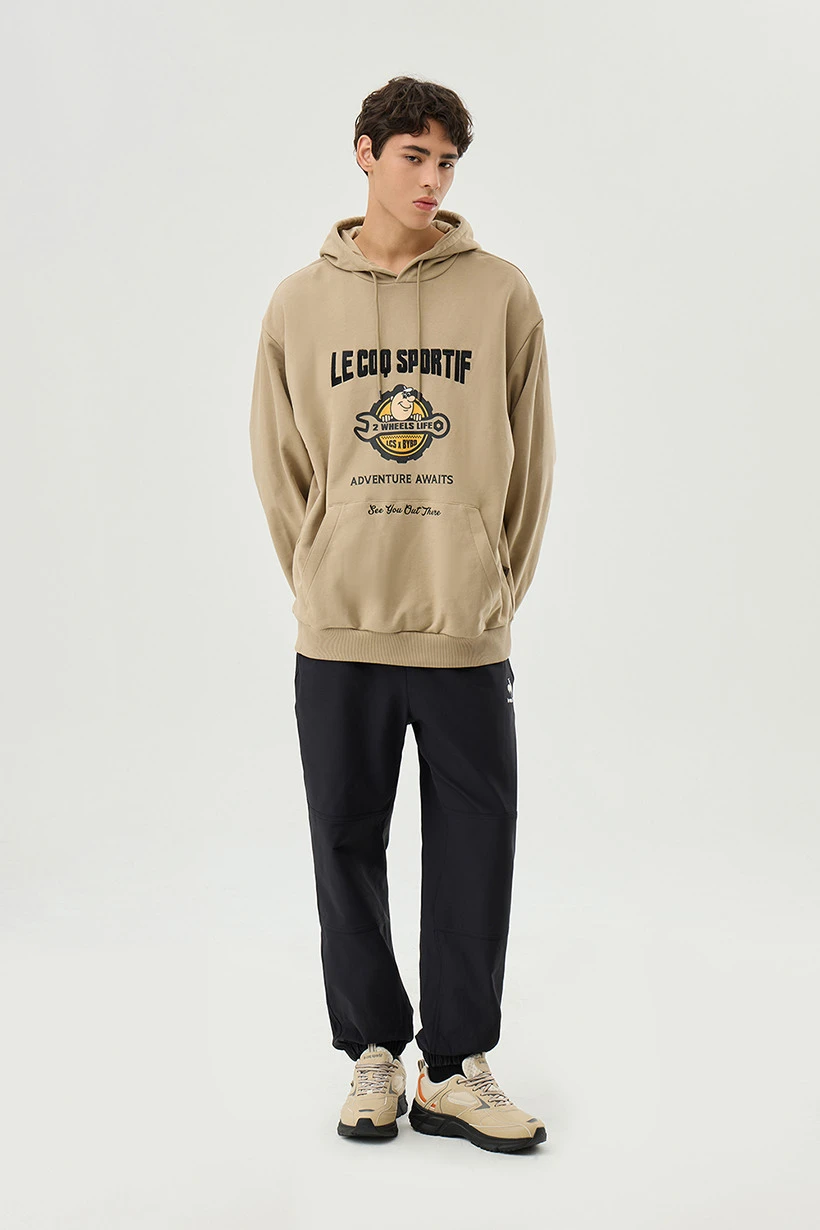 商品【预售�商品15天发货】 LE COQ SPORTIF|尼龙弹力抓绒运动裤子舒适时尚 QP423CPTO1-BEG0,价格¥593,第7张图片详细描述