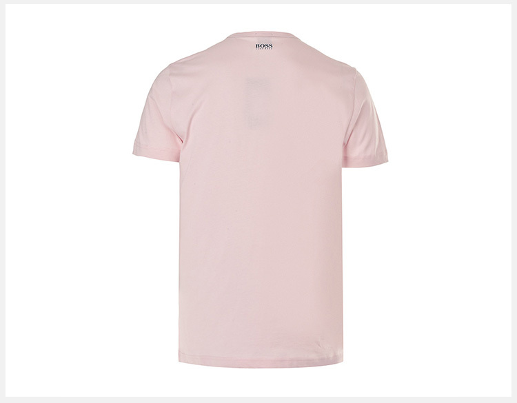 商品Hugo Boss|Hugo Boss 雨果博斯 男士粉红色色棉质短袖T恤 TEE1-50383429-687,价格¥382,第6张图片详细描述