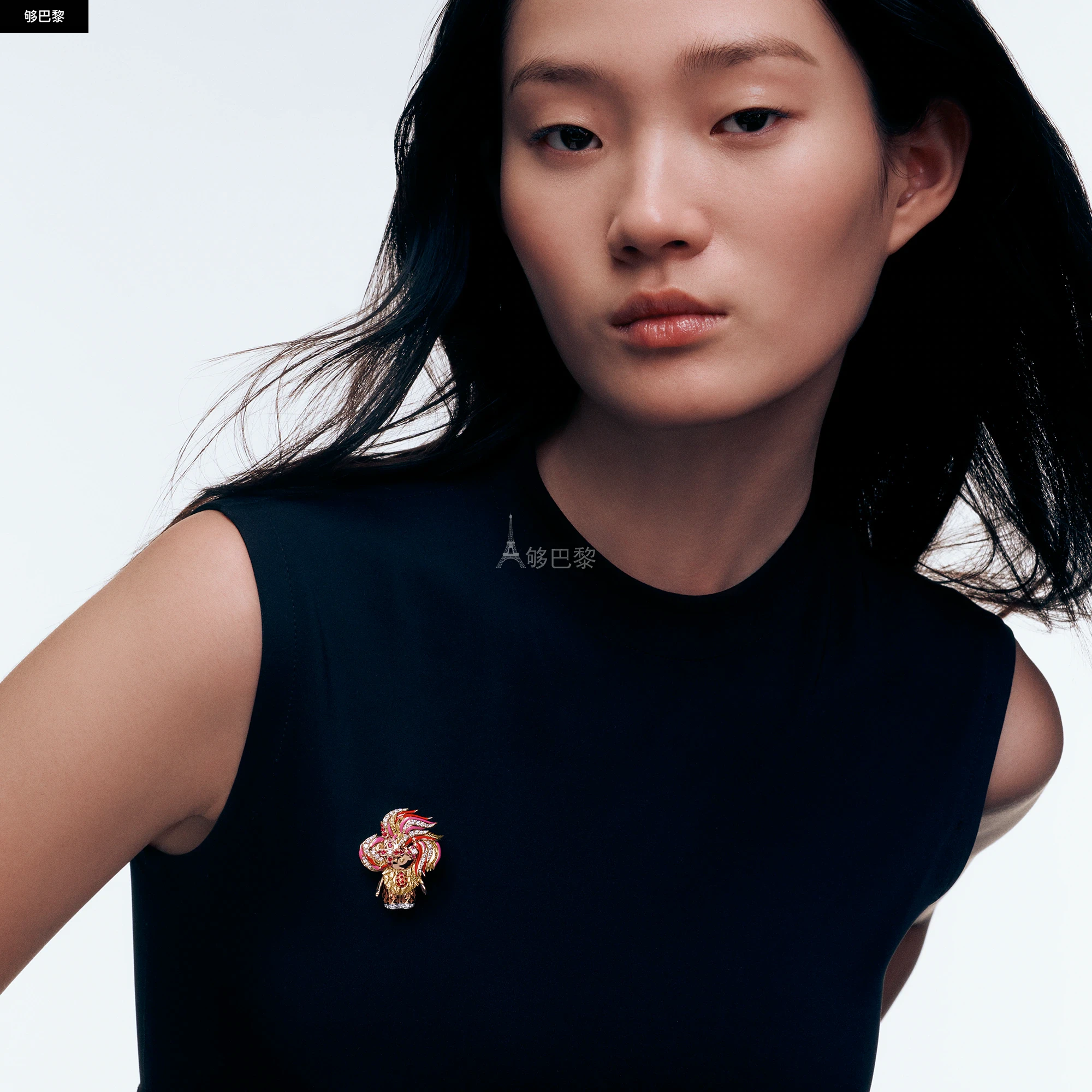 商品Louis Vuitton|【预售】 LV路易威登 25秋冬 女士 吊坠 VIVIENNE ROOSTER 18K 金漆面钻石彩色宝石项链 Q93981 ,价格¥455550,第3张图片详细描述