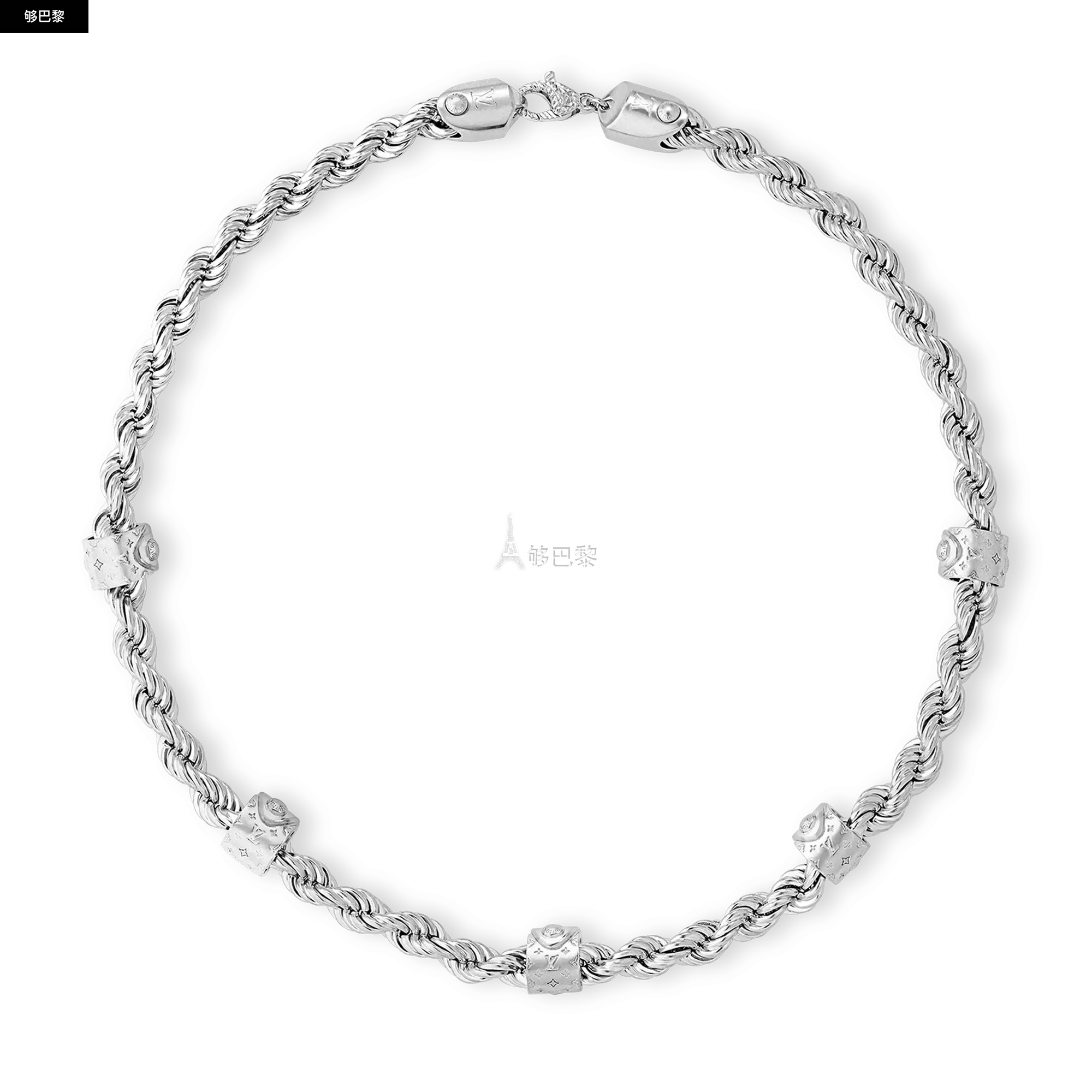 商品Louis Vuitton|【预售】 LV路易威登 25秋冬 男士 项链 LV ROPE 项链 M01748 ,价格¥9967,第3张图片详细描述
