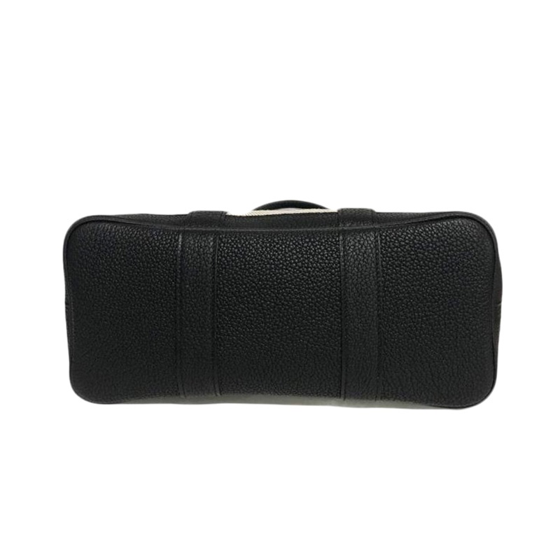 商品Hermes|爱马仕包袋 GARDEN PARTY 30系列 黑白帆布配皮  U刻银扣,价格¥23012,第2张图片详细描述