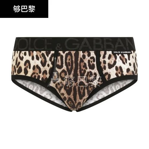 商品Dolce & Gabbana|【特惠8.7折】包邮包税【预售7天发货】 DOLCE & GABBANA 男士 内裤 豹纹双向弹力平纹针织 Brando 三角裤  DXG9CA7FMUL,价格¥1429,第3张图片详细描述