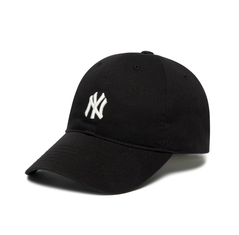 商品MLB|【享贝家】ZY- MLB 美联棒黑色白NY小标棒球帽 男女同款 黑色 3ACP7701NK0030-50BKS,价格¥183,第2张图片详细描述