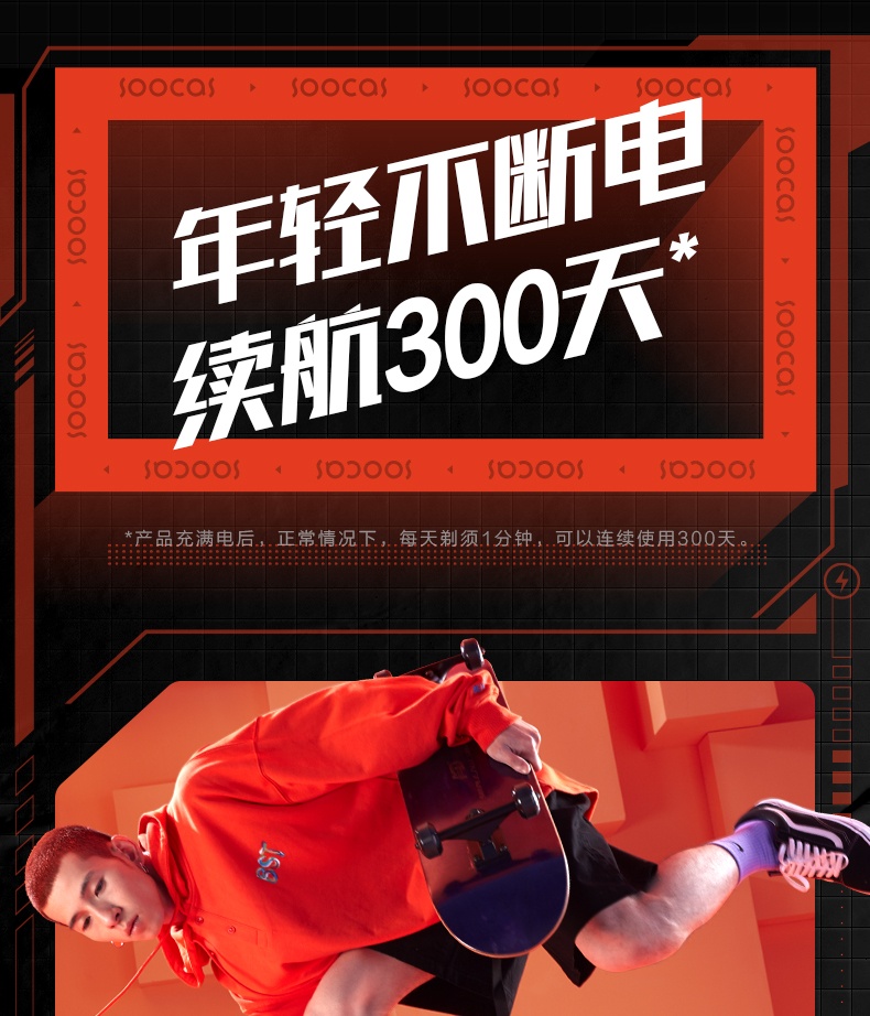 商品[国内直发] Soocas|素士SOOCAS S31超能自动剃须刀智能感应全身水洗潮酷刮胡刀 送男生礼物,价格¥320,第4张图片详细描述