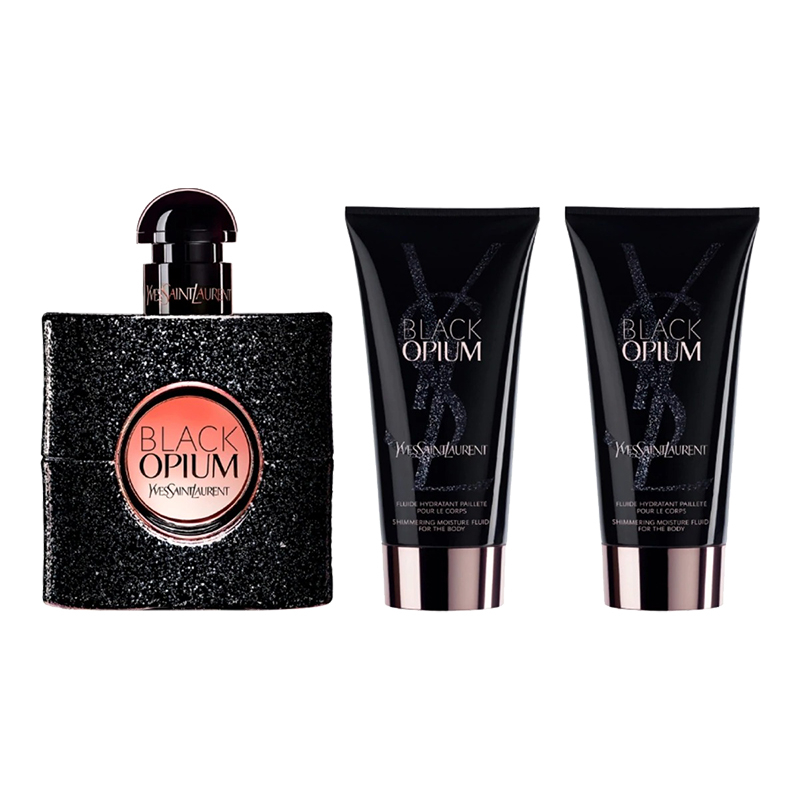 商品Yves Saint Laurent|圣罗兰黑鸦片圣诞限量套装 浓香水50ml+身体乳50mlx2,价格¥640,第4张图片详细描述