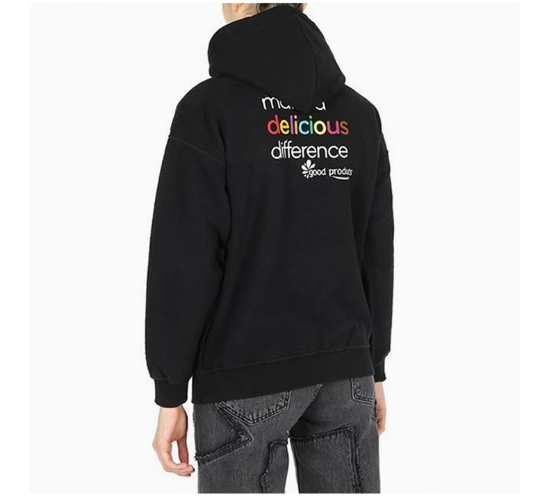 商品Vetements|VETEMENTS 黑色女士卫衣/帽衫 WAH19TR108-BLACK,价格¥3027,第8张图片详细描述
