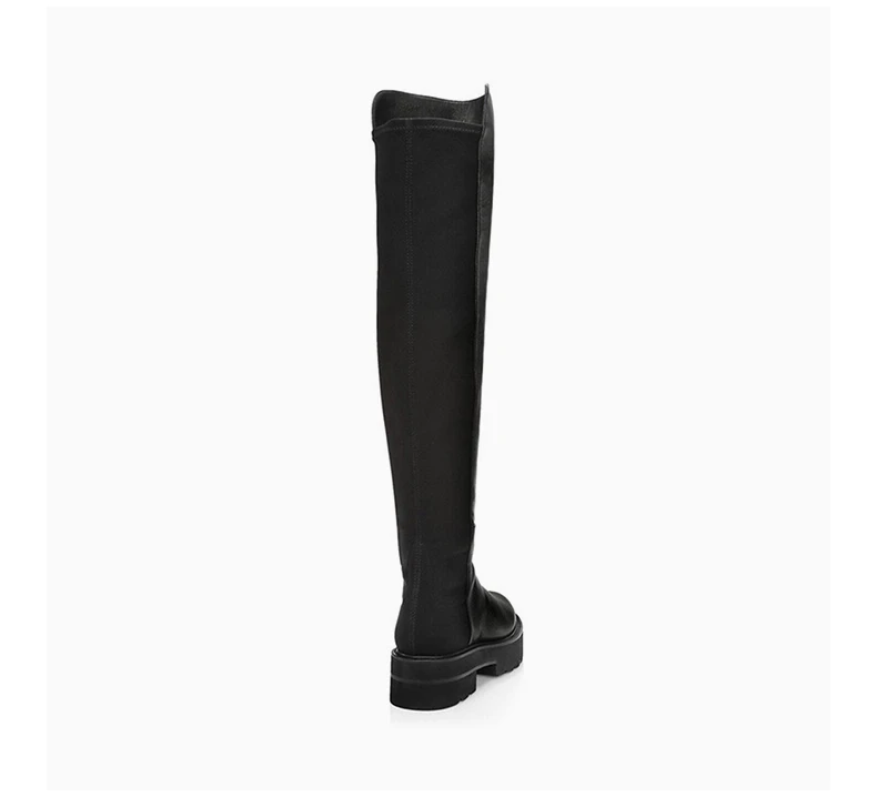 商品Stuart Weitzman|STUART WEITZMAN 黑色女士过膝长靴 5050-ULTRALIFT-SUE-BLACK,价格¥4567,第5张图片详细描述