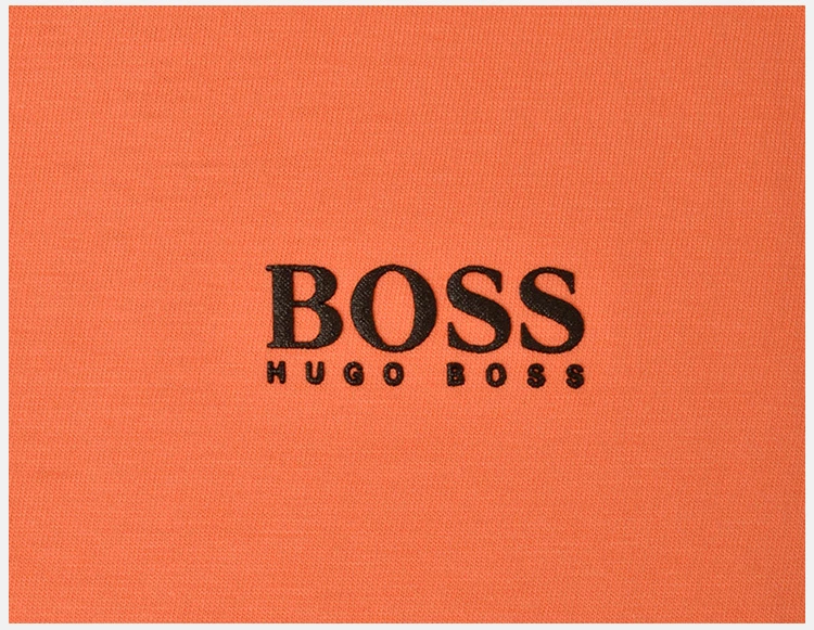 商品Hugo Boss|Hugo Boss 雨果博斯 男士橙色纯色款棉质短袖T恤 TEE-181-6415-644,价格¥489,第7张图片详细描述