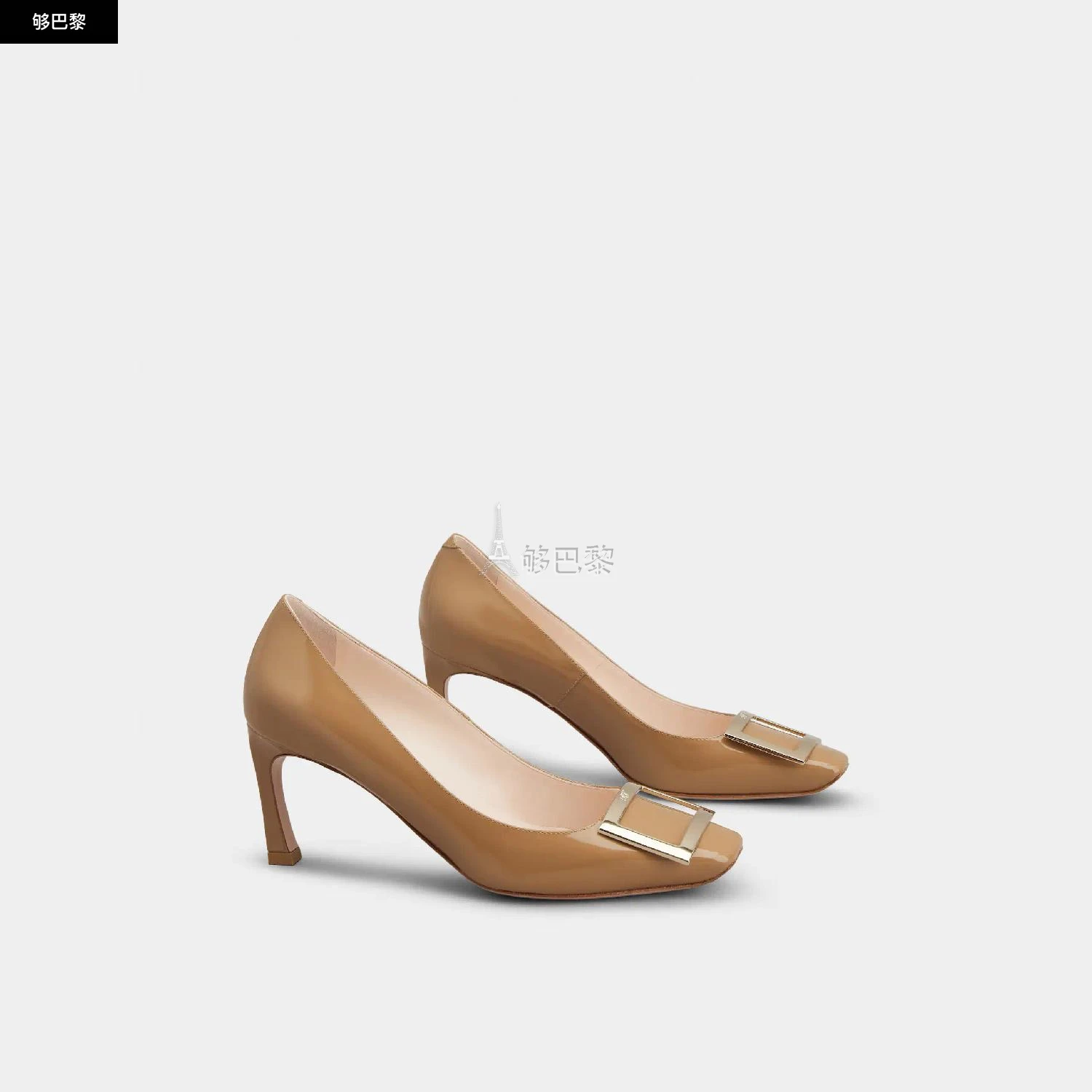商品Roger Vivier|【预售】 ROGER VIVIER 25春夏 女士 高跟鞋 Belle Vivier Trompette喇叭跟漆皮单鞋 RVW40015280D1PS014 ,价格¥7228,第5张图片详细描述
