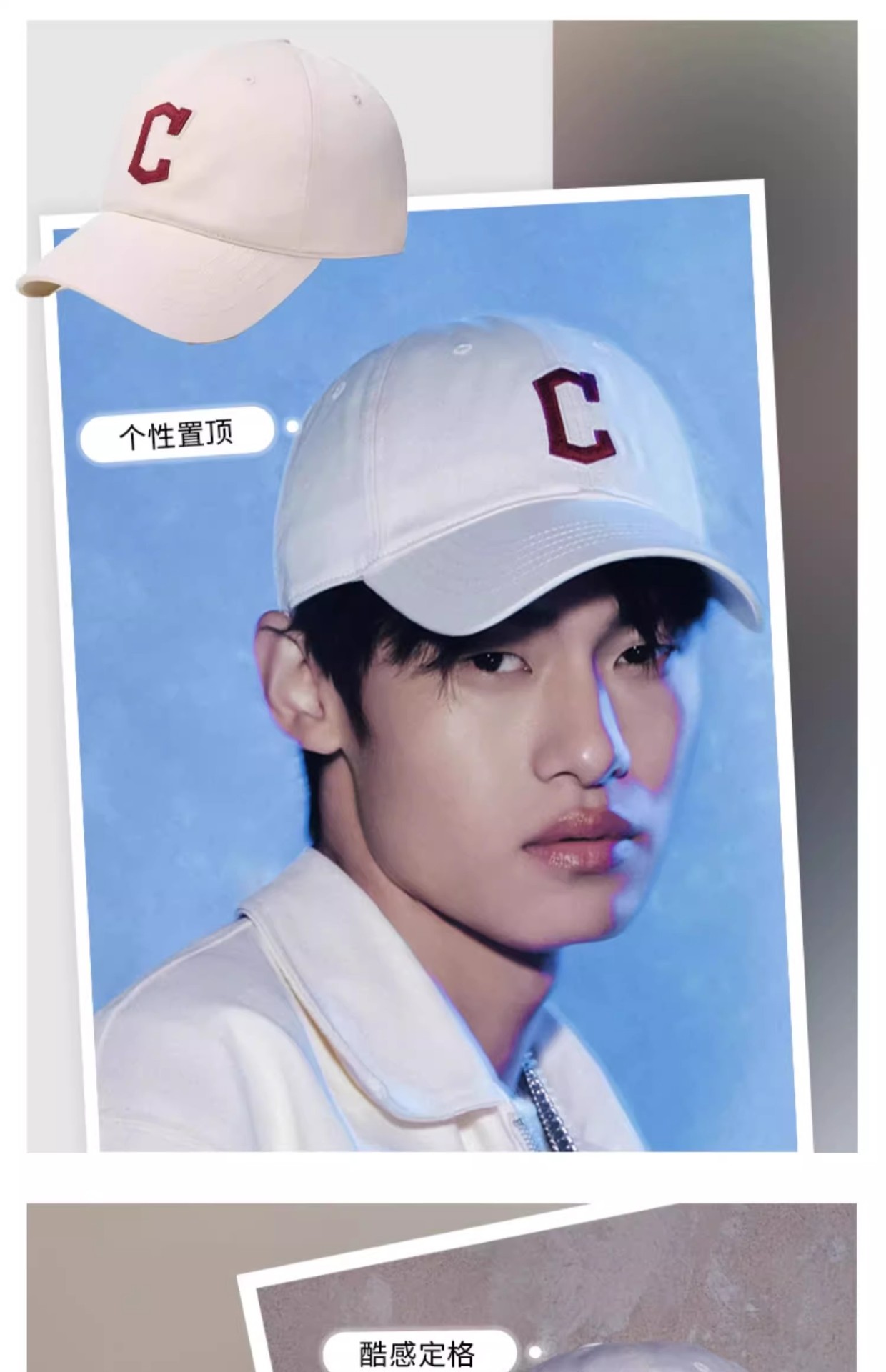 商品MLB|MLB官方张凌赫明星同款男女情侣遮阳棒球帽软顶CPB06,价格¥362,第9张图片详细描述