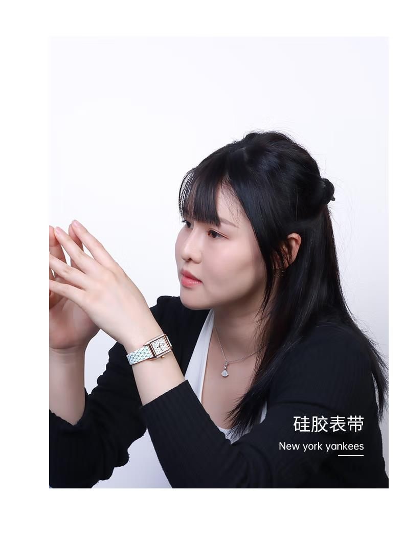 商品[国内直发] MLB|复古小方盘简约气小绿表学生欧美表女士小方表MLB-NY622,价格¥292,第3张图片详细描述