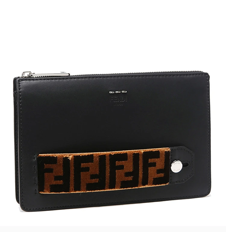 商品[国内直发] Fendi|FENDI 黑色男士手拿包 7VA350-A0VU-F0W4L,价格¥7706,第6张图片详细描述