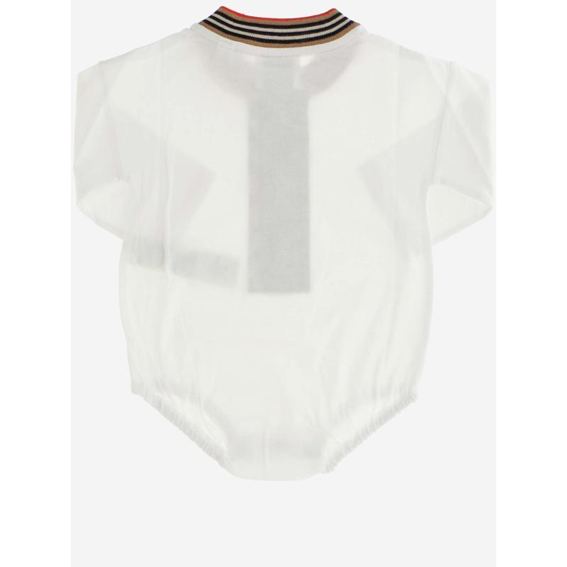 商品Burberry|BURBERRY 博柏利 白色婴幼儿连体衣 8030380,价格¥687,第4张图片详细描述