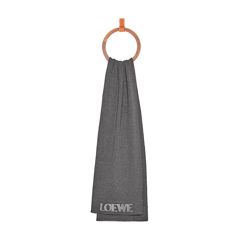 商品Loewe|罗意威23新款 男女通用羊毛针织纹标志刺绣围巾,�价格¥3130,第3张图片详细描述