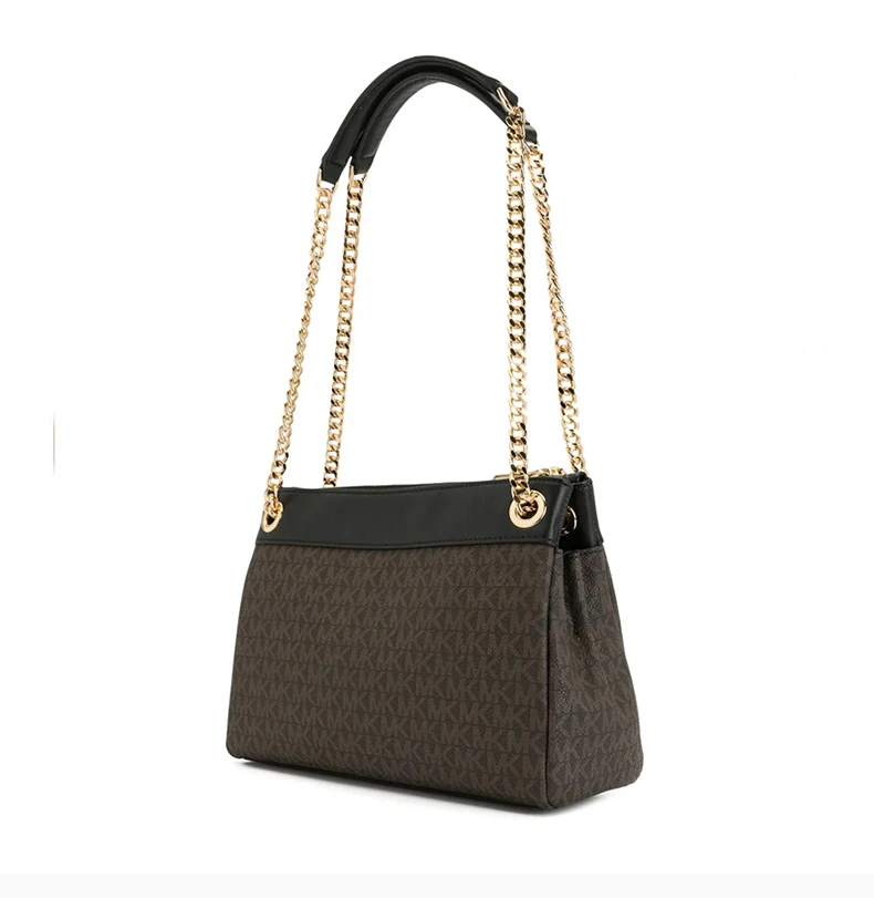 商品[国内直发] Michael Kors|MICHAEL KORS 女士拼色PVC单肩包 30H9GUSL1B-BROWNBLK,价格¥1207,第6张图片详细描述