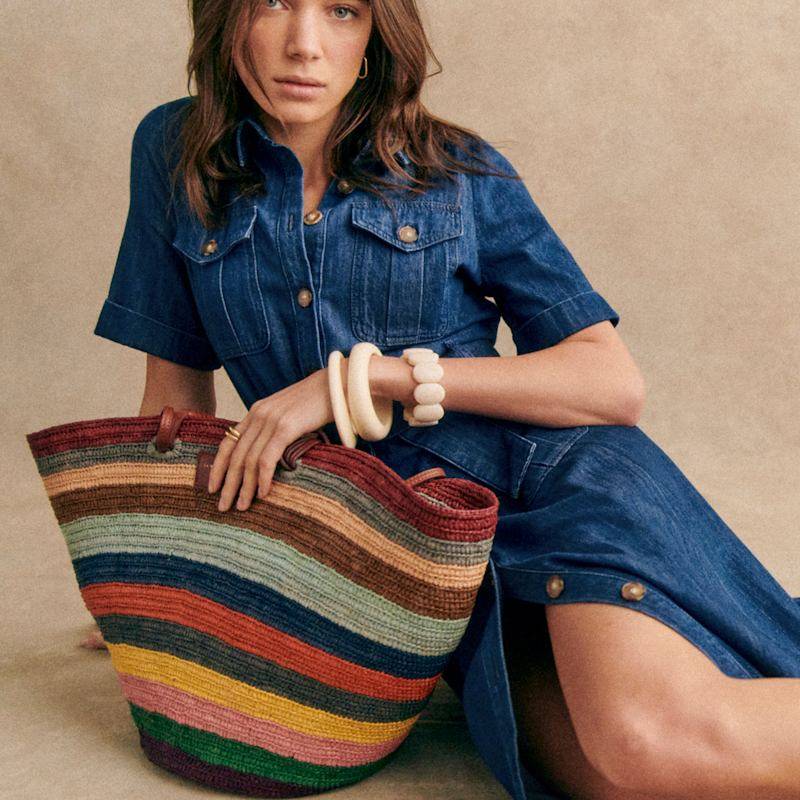 商品SEZANE|Sezane 女士蓝色棉连衣裙,价格¥1379,第6张图片详细描述